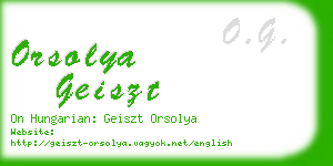orsolya geiszt business card